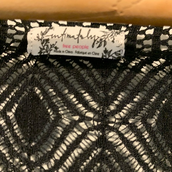 Free People Mesh Lace Swimsuit Beach Coverup Long Sleeve Dress - Picture 3 of 3